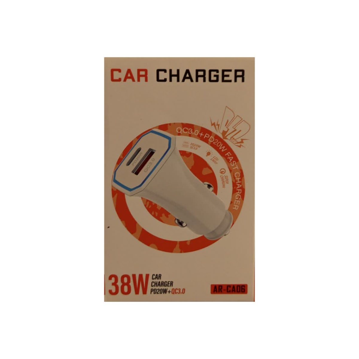 شارژر فندکی AR‑CA06 38 W