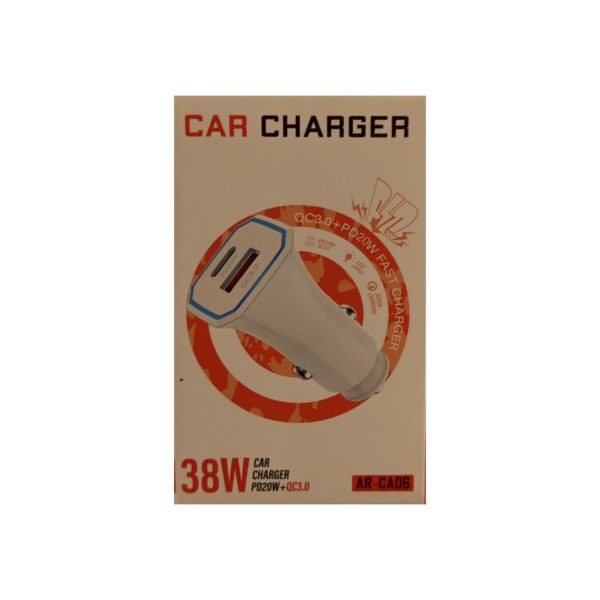 شارژر فندکی AR‑CA06 38 W