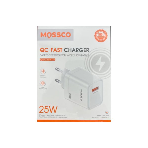 آداپتور شارژ سریع Mossco QC Fast Charger 25W ic-32