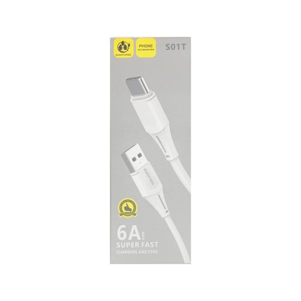 کابل شارژ SASATHREEE S01T Super Fast