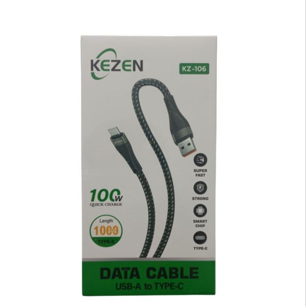 کابل شارژ KezenUSB‑A به USB‑C